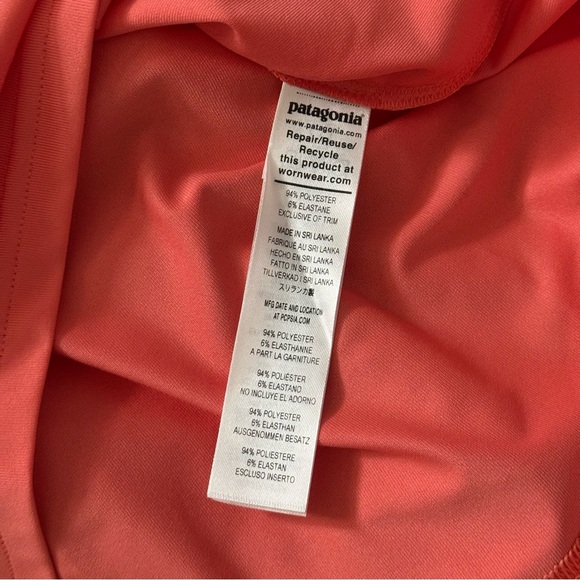 NWT Patagonia Capilene UPF Cool Silkweight Long Sleeve Shirt, Foxy Fitz - Picture 10 of 10